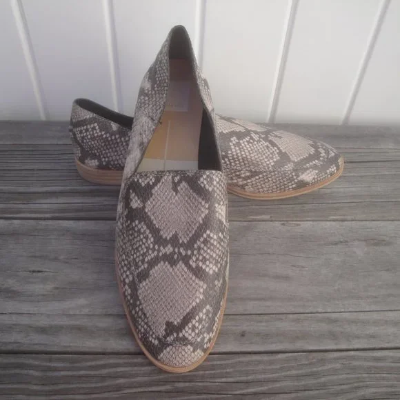 Dolce Vita Loafers Snake Skin Print "Stella" Pamala Shoes Size 9.5 - Picture 2 of 8